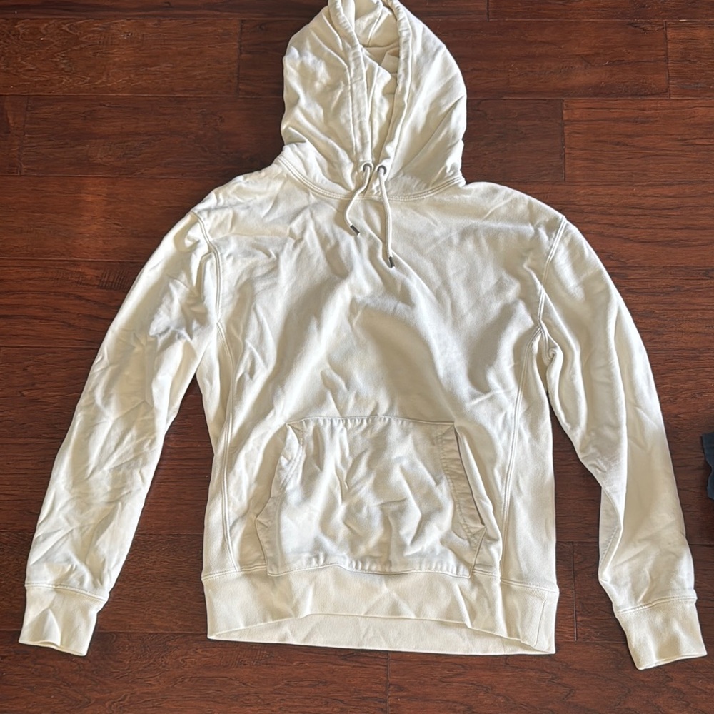 Men's Cream Hoodie JCrew